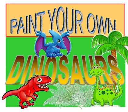 Paint Your Own Dinosaurs Kit Sets