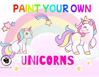 Paint Your Own Unicorns Kit Set